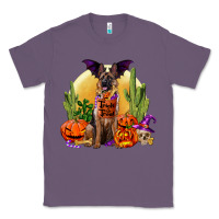 Lavender Halloween german shepherd Classic Tee - RanaPortraitStore