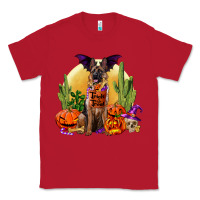 Red Halloween german shepherd Classic Tee - RanaPortraitStore