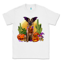 White Halloween german shepherd Classic Tee - RanaPortraitStore