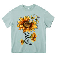 Faith Sunflower Heavy Core Tee | Teevron