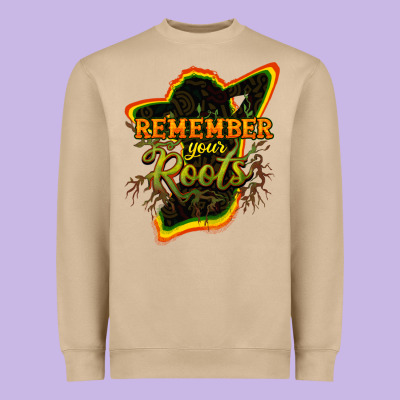 Remember Your Roots Heavyweight Sweatshirt Designed By Howdyjamesfarm