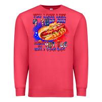 Cardinal You Look Like 4th of july makes me hot dog want a Premium Sweatshirt - CowhideDigitalArt