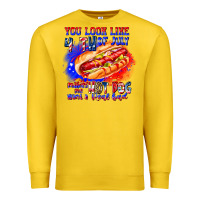 Lemon You Look Like 4th of july makes me hot dog want a Premium Sweatshirt - CowhideDigitalArt