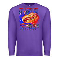 Purple You Look Like 4th of july makes me hot dog want a Premium Sweatshirt - CowhideDigitalArt