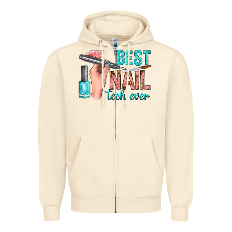 Best Nail Tech Ever Bbs Zipper Hoodie by BundleAndBundleShop | Teevron