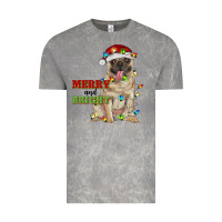 Cloud Rock merry and bright pug Vintage Tee - RanaPortraitStore