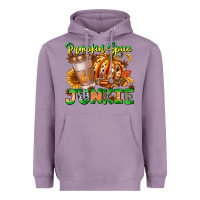 Lavender Pumpkin Spice Junkie Heavyweight Hoodie - CowhideDigitalArt