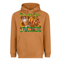 Meerkat Pumpkin Spice Junkie Heavyweight Hoodie - CowhideDigitalArt
