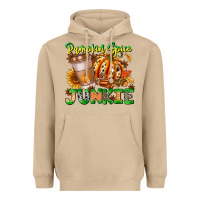 Mushroom Pumpkin Spice Junkie Heavyweight Hoodie - CowhideDigitalArt