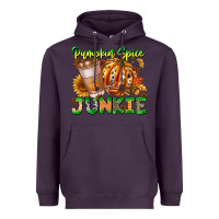 Plum Pumpkin Spice Junkie Heavyweight Hoodie - CowhideDigitalArt