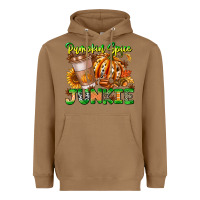 Toasted Coconut Pumpkin Spice Junkie Heavyweight Hoodie - CowhideDigitalArt