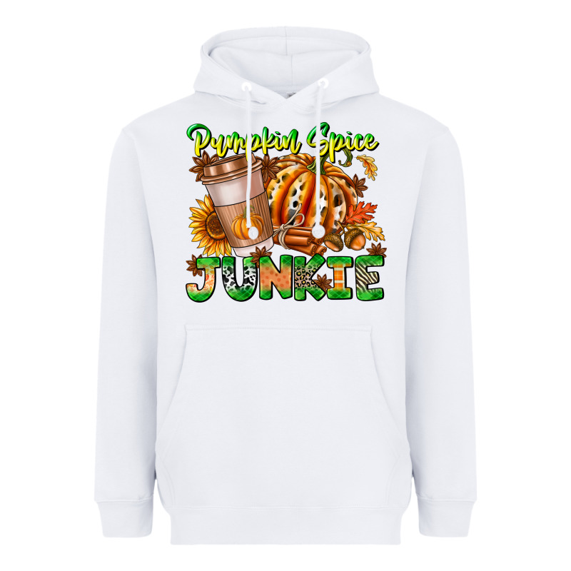 Pumpkin Spice Junkie Heavyweight Hoodie by CowhideDigitalArt | Teevron