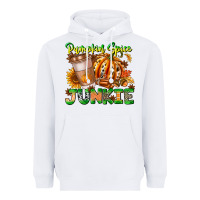 White Pumpkin Spice Junkie Heavyweight Hoodie - CowhideDigitalArt