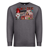 Charcoal Heather Iam Gnome For My Baking Premium Sweatshirt - CowhideDigitalArt
