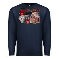 Navy Iam Gnome For My Baking Premium Sweatshirt - CowhideDigitalArt