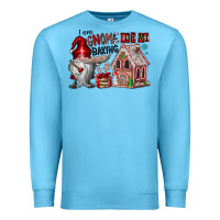Ocean Blue Iam Gnome For My Baking Premium Sweatshirt - CowhideDigitalArt