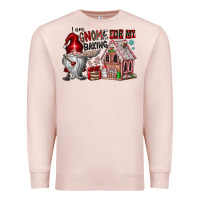 Pale Pink Iam Gnome For My Baking Premium Sweatshirt - CowhideDigitalArt