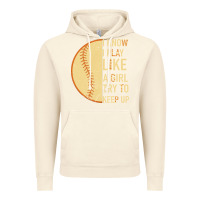 Vintage Artic I Know I Play Like A Girl Try To Keep Up Softball Vintage Hoodie - Bettercallsaul