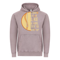 Vintage Zinc I Know I Play Like A Girl Try To Keep Up Softball Vintage Hoodie - Bettercallsaul