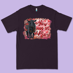 You Moo Ve  Me Black Angus Premium Tee Designed By Ranaportraitstore