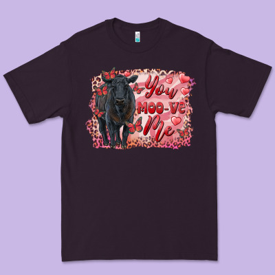 You Moo Ve  Me Black Angus Premium Tee Designed By Ranaportraitstore