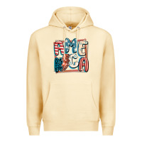 Pina Colada America with lightning bolt 4th of july Premium Hoodie - FaDigitalArtStudio