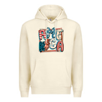 Sandshell America with lightning bolt 4th of july Premium Hoodie - FaDigitalArtStudio