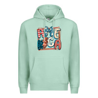 Seafoam America with lightning bolt 4th of july Premium Hoodie - FaDigitalArtStudio