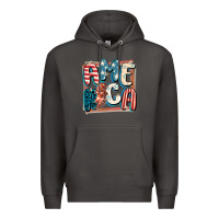 Smoke America with lightning bolt 4th of july Premium Hoodie - FaDigitalArtStudio