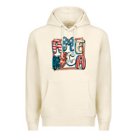 Tofu America with lightning bolt 4th of july Premium Hoodie - FaDigitalArtStudio
