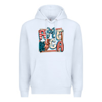 White America with lightning bolt 4th of july Premium Hoodie - FaDigitalArtStudio