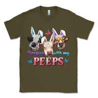 Army Green Hanging With My Peeps Cows Classic Tee - RanaPortraitStore