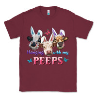 Burgundy Hanging With My Peeps Cows Classic Tee - RanaPortraitStore