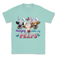 Seafoam Hanging With My Peeps Cows Classic Tee - RanaPortraitStore