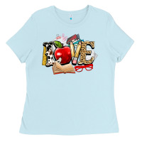 Baby Blue teacher school love Ladies Tee - NancyCooperArtShop