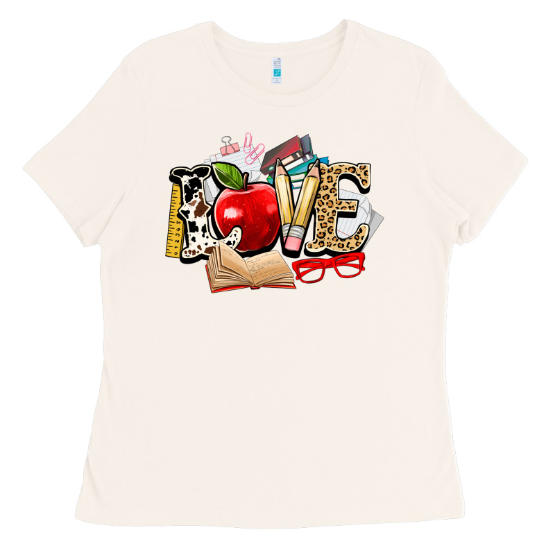 Teacher School Love Ladies Tee by NancyCooperArtShop | Teevron