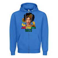 True Royal juneteenth 1865 black woman Zipper Hoodie - FaDigitalArtStudio