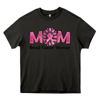 Asphalt Breast Cancer warrior mom Heavy Core Tee - NancyCooperArtShop