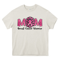 Cream Breast Cancer warrior mom Heavy Core Tee - NancyCooperArtShop
