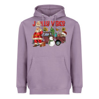 Lavender Jolly Vibes Heavyweight Hoodie - CowhideDigitalArt