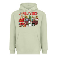 Matcha Jolly Vibes Heavyweight Hoodie - CowhideDigitalArt