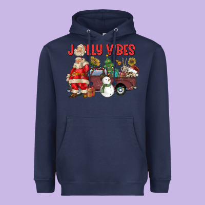 Jolly Vibes Heavyweight Hoodie Designed By Cowhidedigitalart