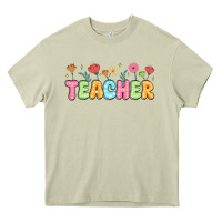 Mossy custom teacher flowers Heavy Core Tee - JahusDesignShop