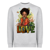 Heather Grey Black are boy love Heavyweight Sweatshirt - HowdyJamesFarm