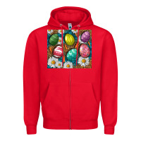 Red Easter Eggs Tumbler Zipper Hoodie - BundleAndBundleShop