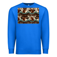 True Royal Longhorn Cow Pattern Premium Sweatshirt - CowhideDigitalArt