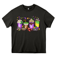 Asphalt mardi gras coffee cups Heavy Core Tee - MaliasSmallBusiness