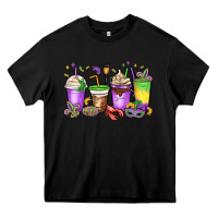 Mardi Gras Coffee Cups Heavy Core Tee | Teevron