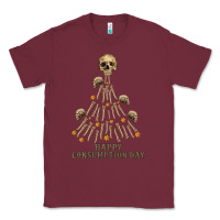 Burgundy Happy Consumption Day Classic Tee - RanaPortraitStore