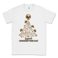 White Happy Consumption Day Classic Tee - RanaPortraitStore
